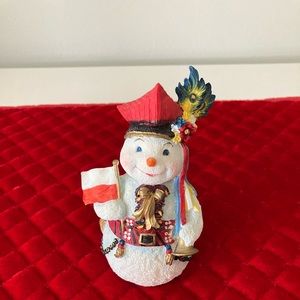 Roman Inc. “Polish” resin snowman figurine